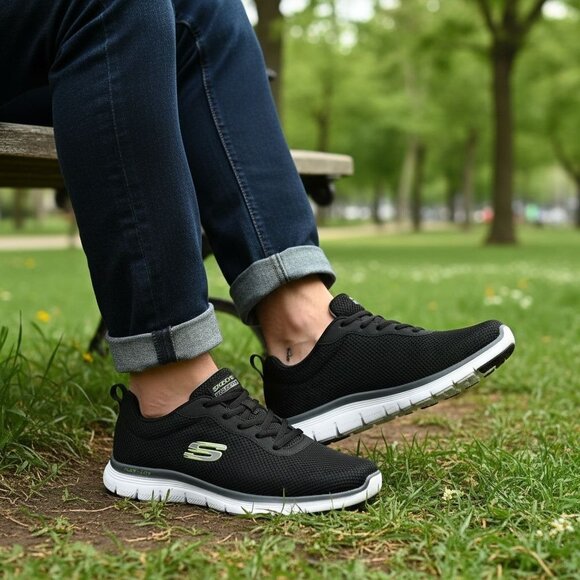 Skechers 9.5 Sneakers Men's Flex Lite Advantage 4.0 Activewear Athletic Shoes - Picture 1 of 10